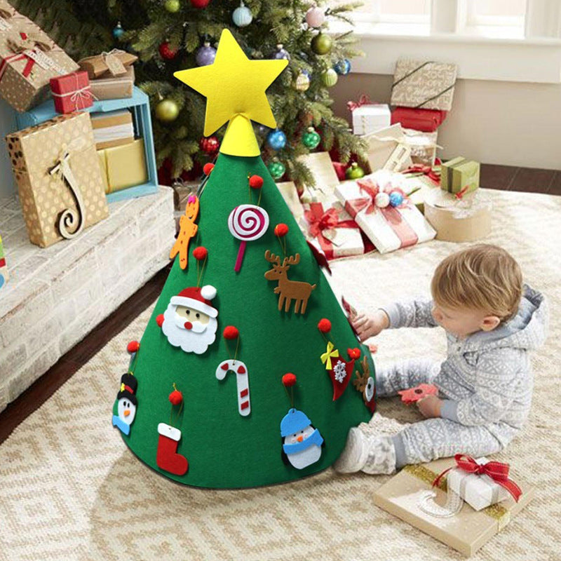 3ft DIY Lighted Felt Christmas Tree Set
