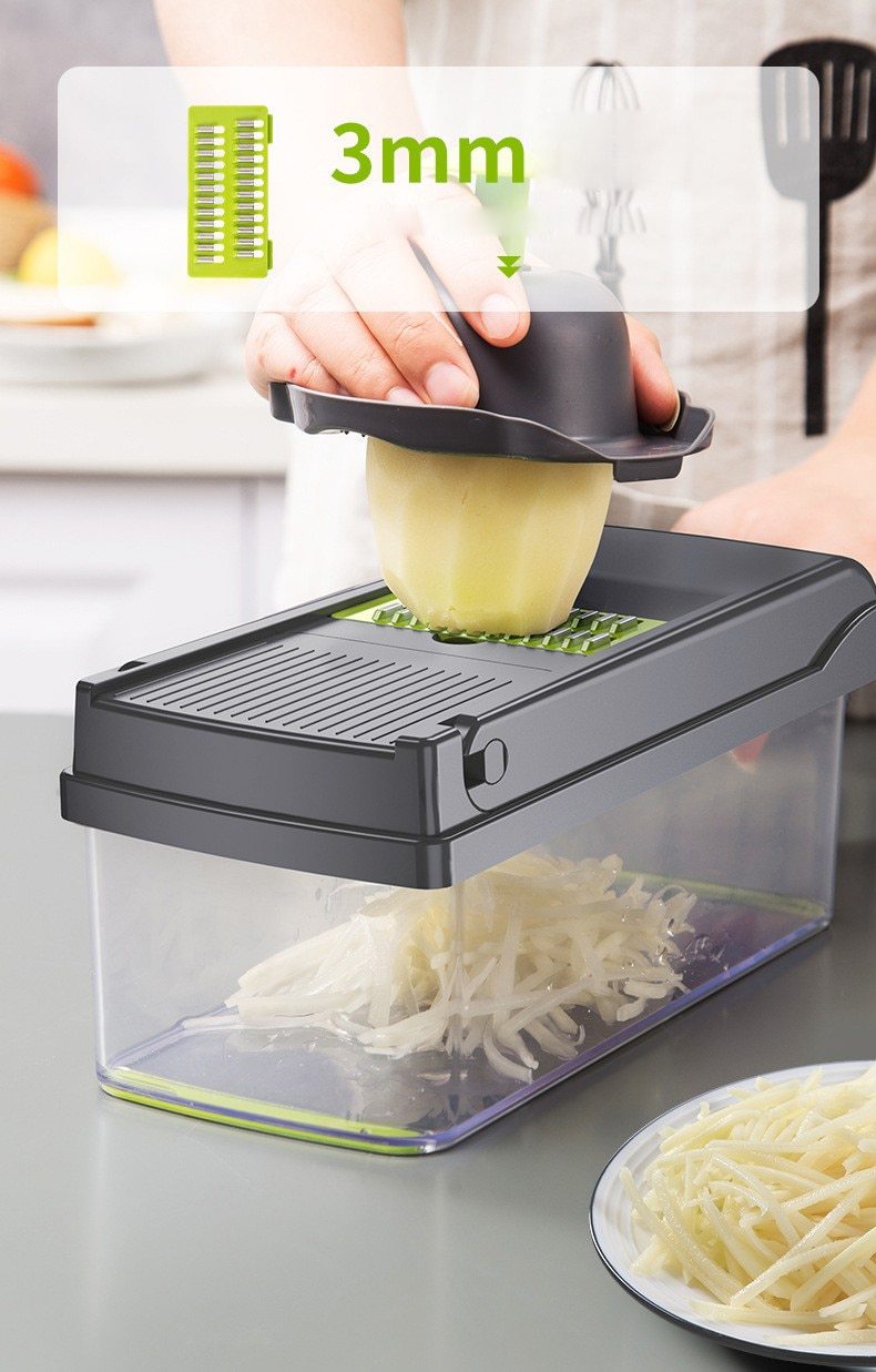 Mandoline Vegetable Fruit Slicer Grater Cutter Peeler Multifunctional Potato Peeler Carrot Grater Drain Basket Kitchen Tool