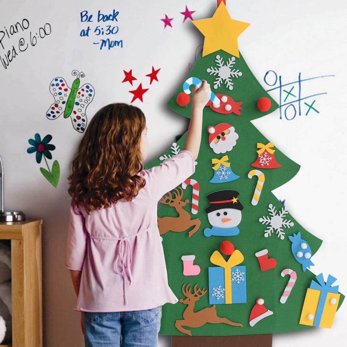 3ft DIY Lighted Felt Christmas Tree Set