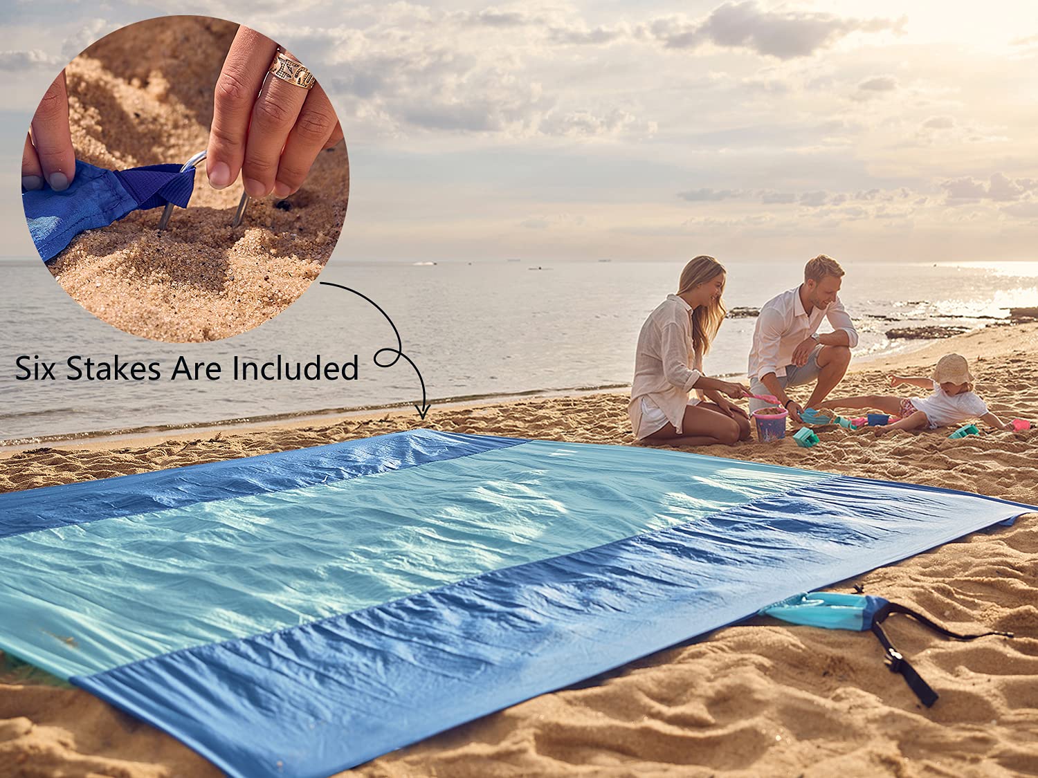 Foldable Windproof Beach Mat