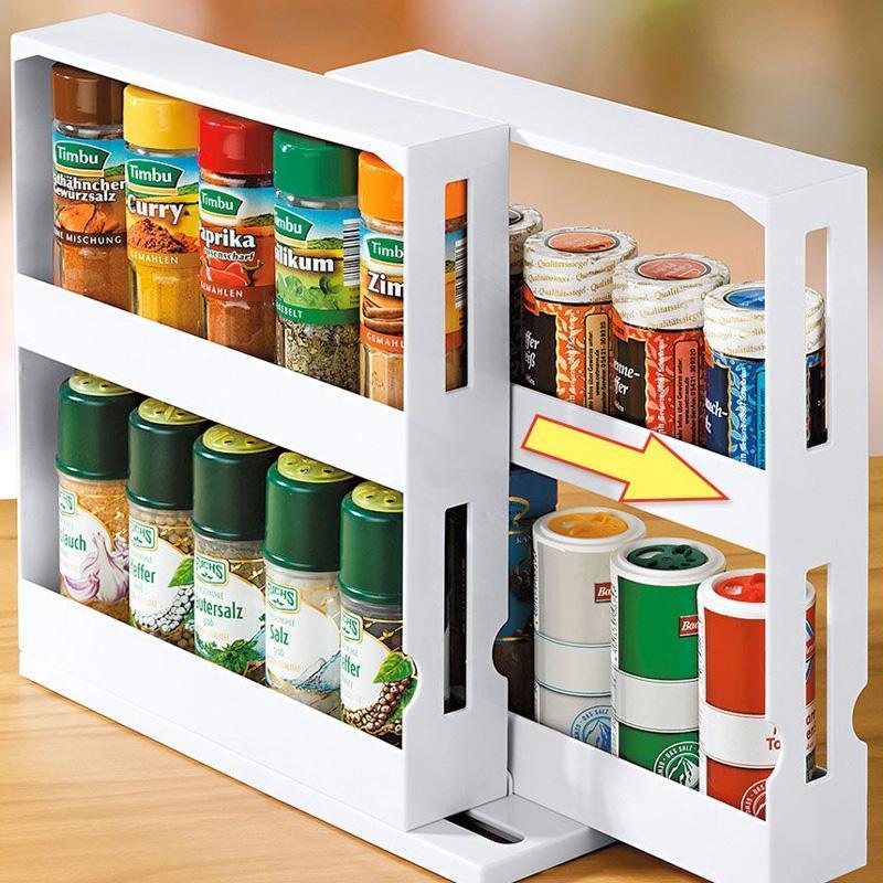 CUTEMATCHY™: Multi-Function Rotating Storage Rack
