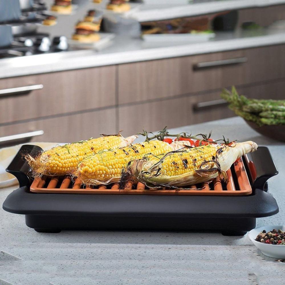 Non-Stick Fast BBQ Smokeless Grill-Indoor Electric Grill【Free Shipping】