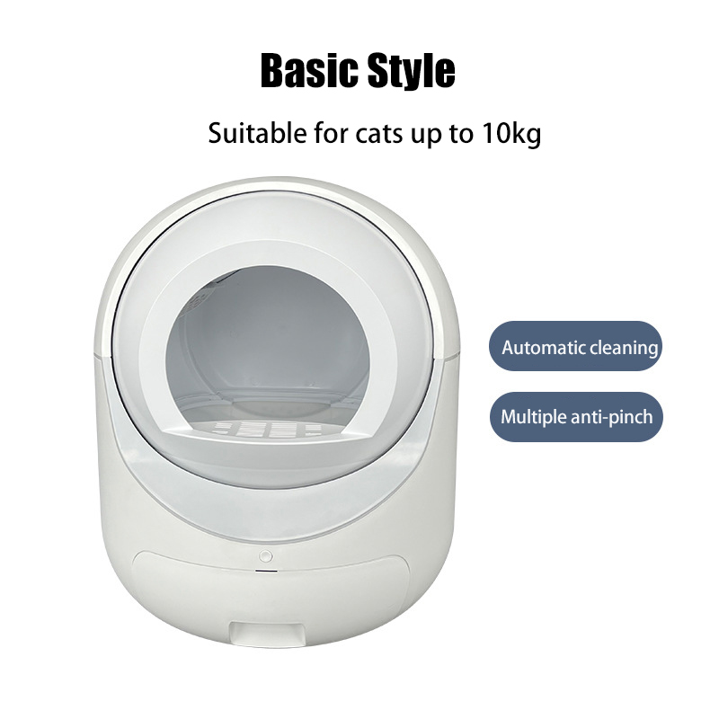 Automatic Cat Litter Box, APP Remote Control Self Cleaning Cat Litter Box, Alerts, Odor Suppression, Disassembly for Multiple Cats