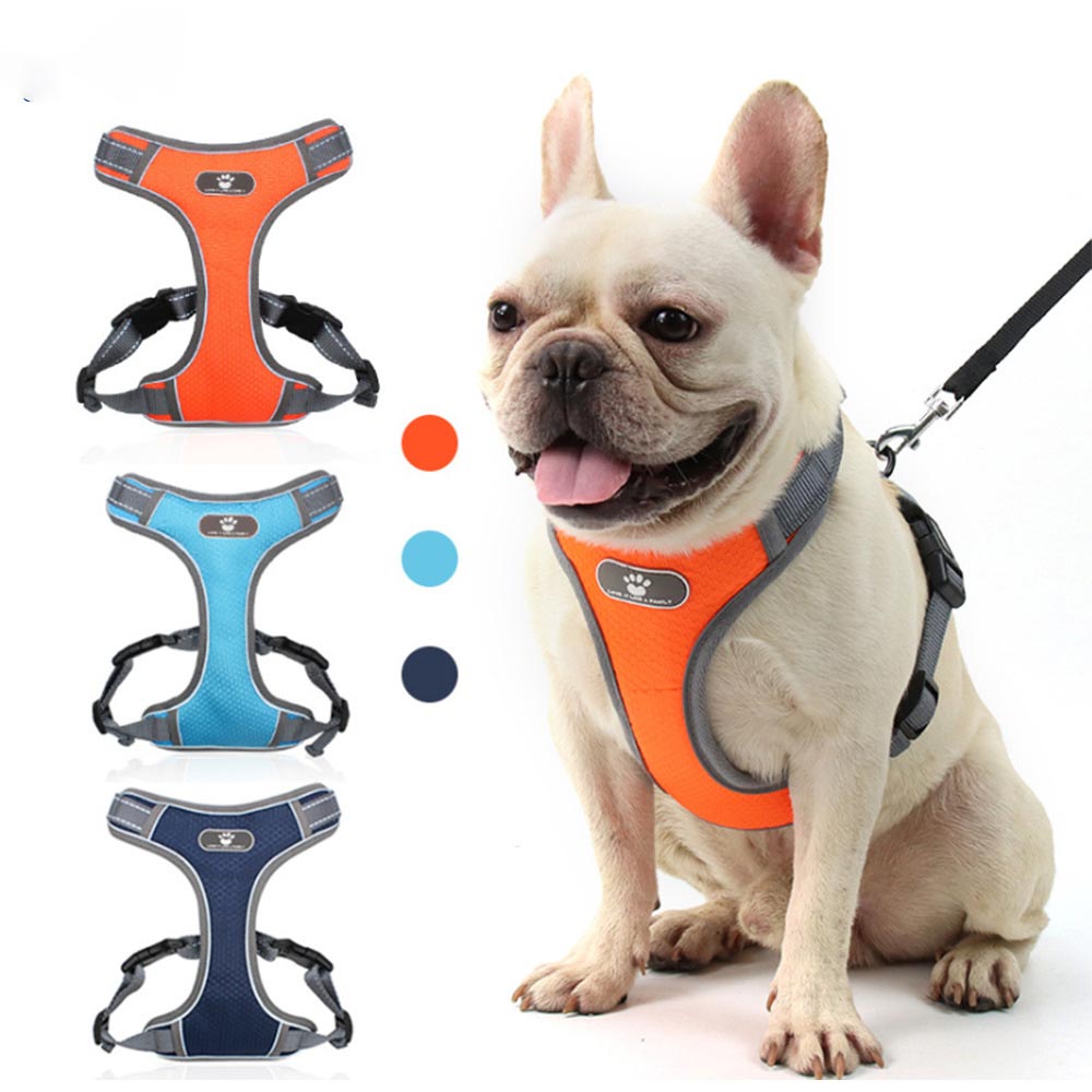 No Pull Dog Harness Vest Explosion-Proof Adjustable Reflective Oxford Easy Control Medium Large Dog Harness