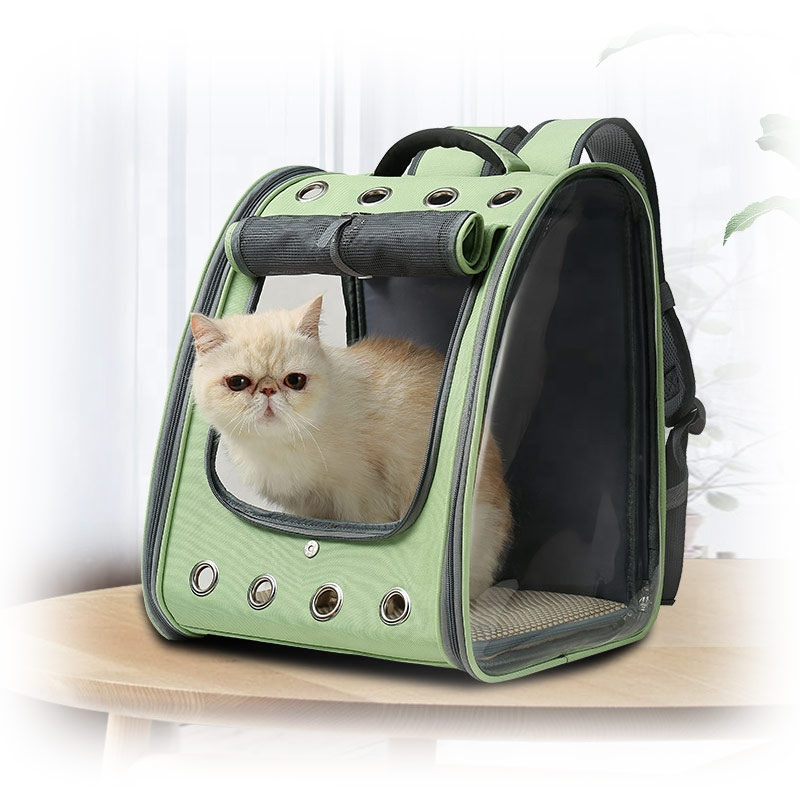 clear PVC Transparent folding breathable luxury pet carrier backpack