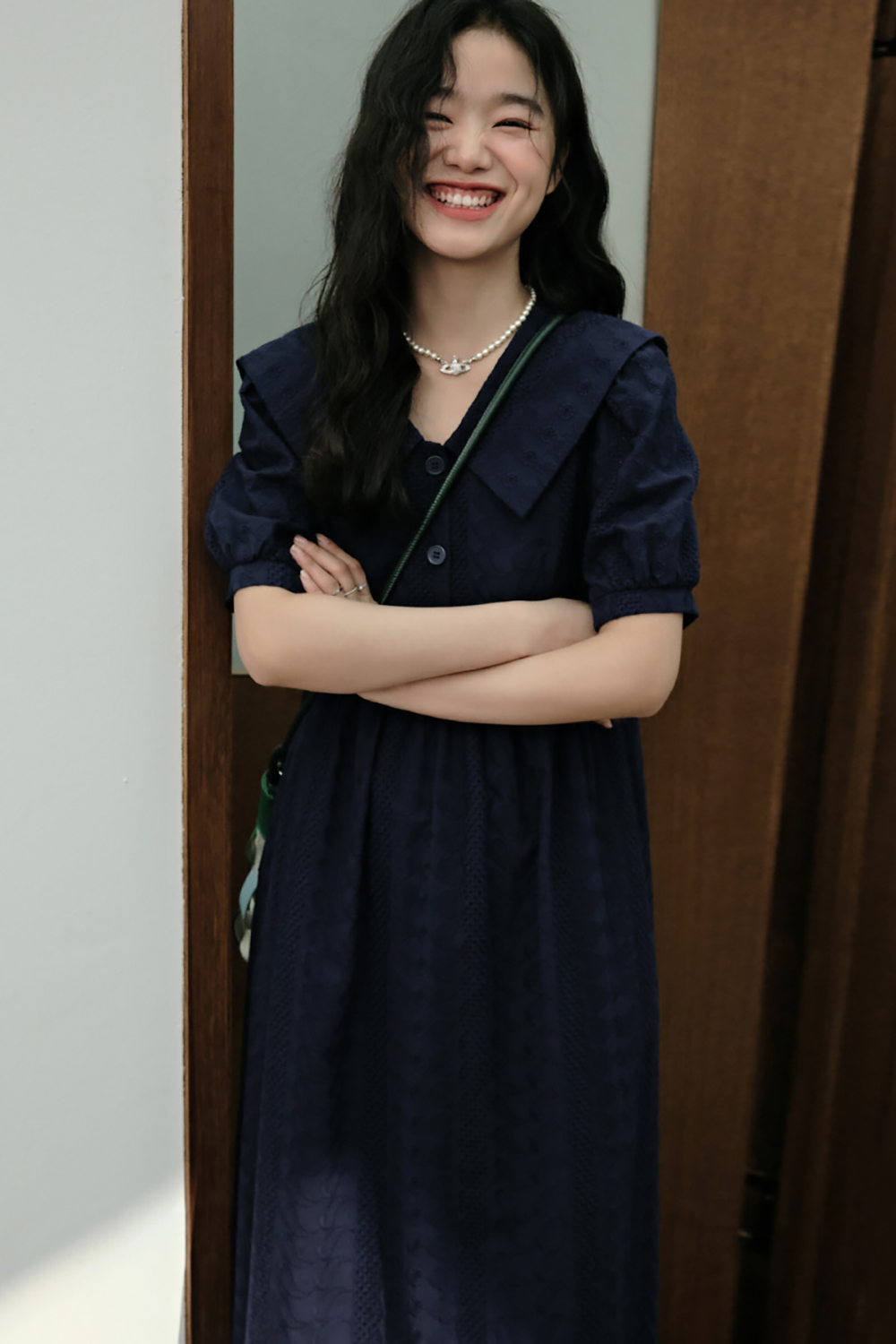Vネックパフスリーブドレス – KUOSE.com Vネックパフスリーブドレス – KUOSE.com