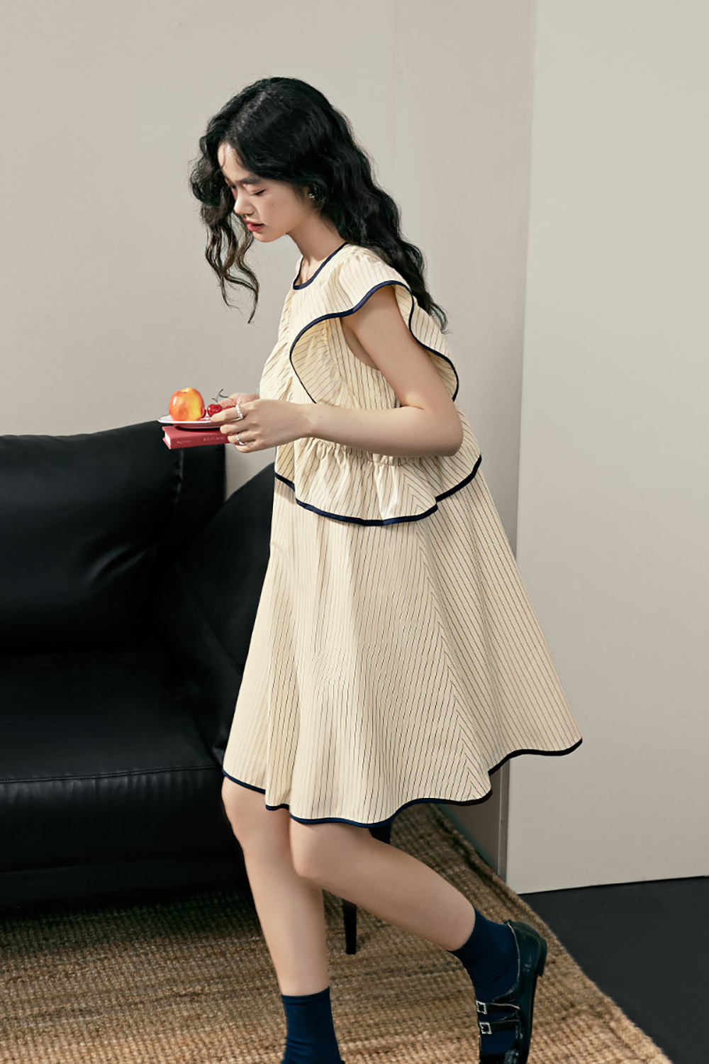 Dolls Hoodie Cap Sleeve Dress Sky : KATER | GLOBAL