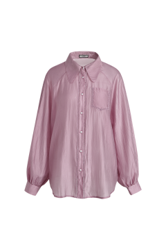 Iridescent overlay shirt