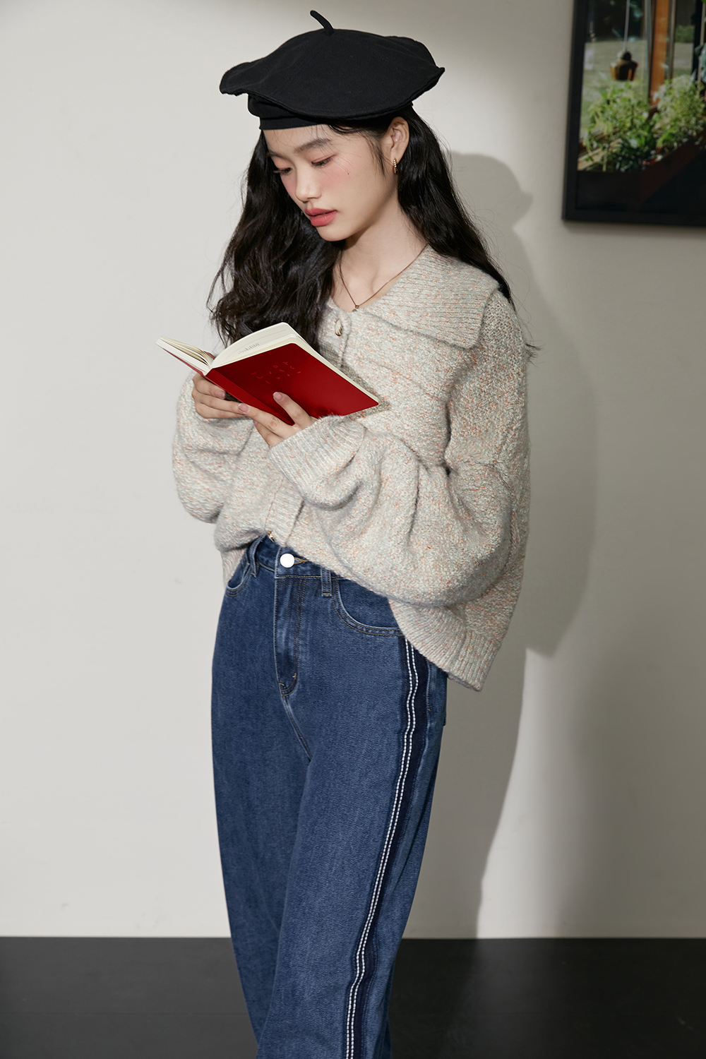 Fashion High Waist Wide Leg Jeans for women in autumn and winter 2022 New style Loose Long Floor Pants