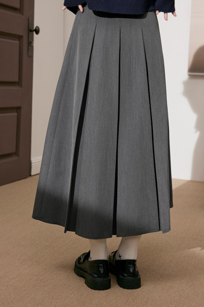 High-waist pleated skirt – KUOSE.com High-waist pleated skirt – KUOSE.com
