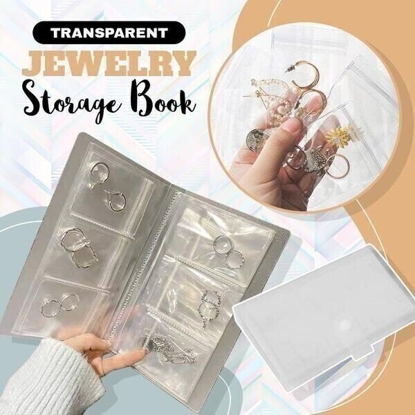 🎁Last Day Promotion -Transparent Jewellery Storage Book Set(No buttons)
