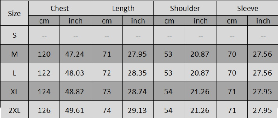 Extreme Patchwork Hoodie Size Chart Cosmique