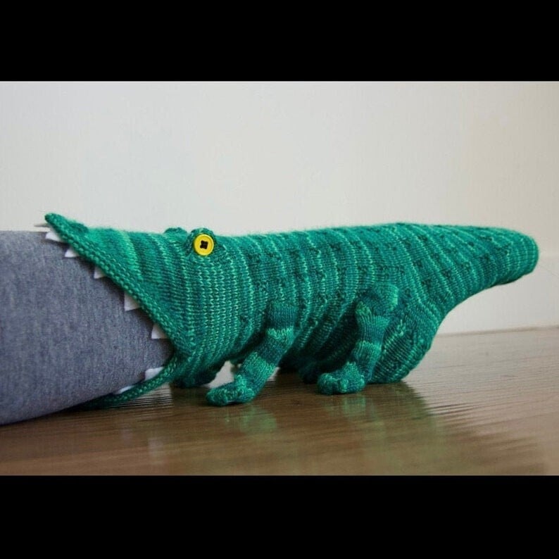 🎅Christmas Pre Sale- 3D Knit Crocodile Socks