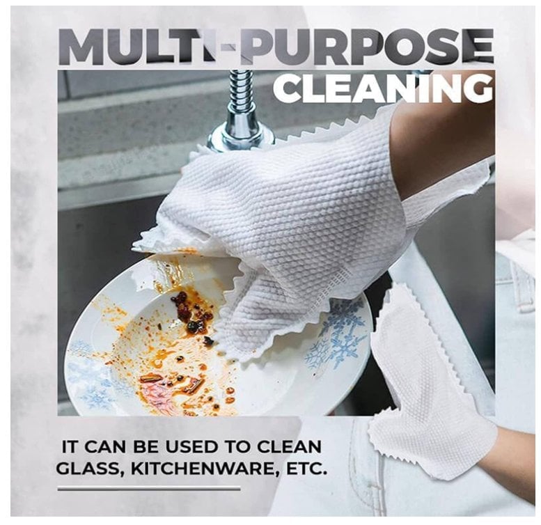 Cleaning dust gloves