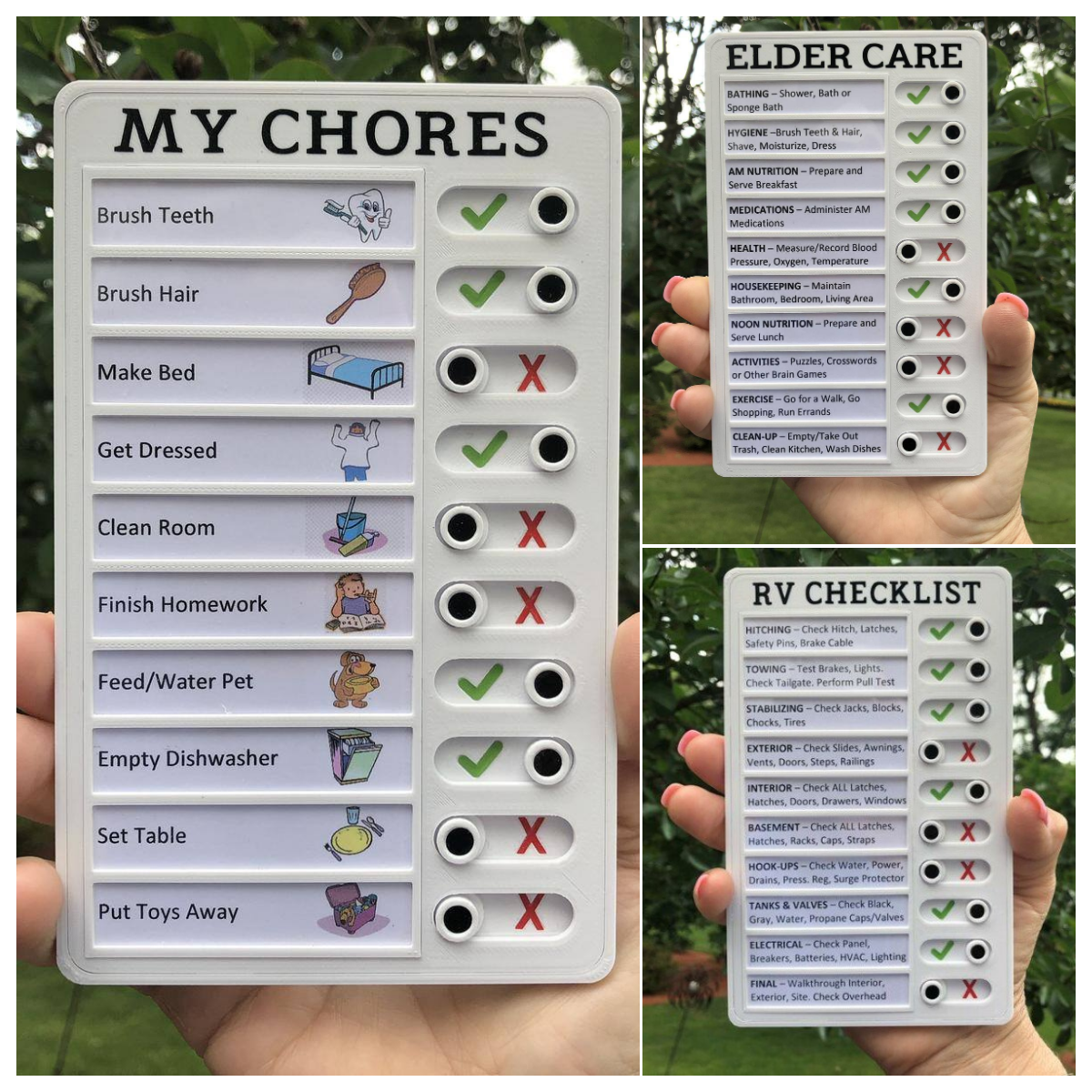 Chore chart memo checklist board