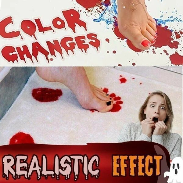 🎉Halloween Pre-Buy 2 Free shipping🎉 Bloody Color Changing Bath Mat