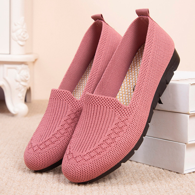 2022 Casual Shoes Women’s Mesh Breathable Slip on Flat Shoes Ladies  Loafers