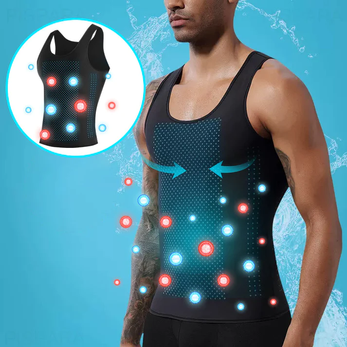 ❄️PISPARATM Men's Ice Silk Shape Compression Vest