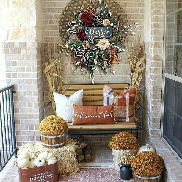 🎃🎃Early Halloween Sale 48% OFF - Year Round Wreath(🎉BUY 2 FREE SHIPPING)