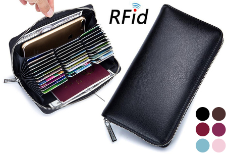 Multifunctional wallet | Space for 36 cards, your smartphone & passport
