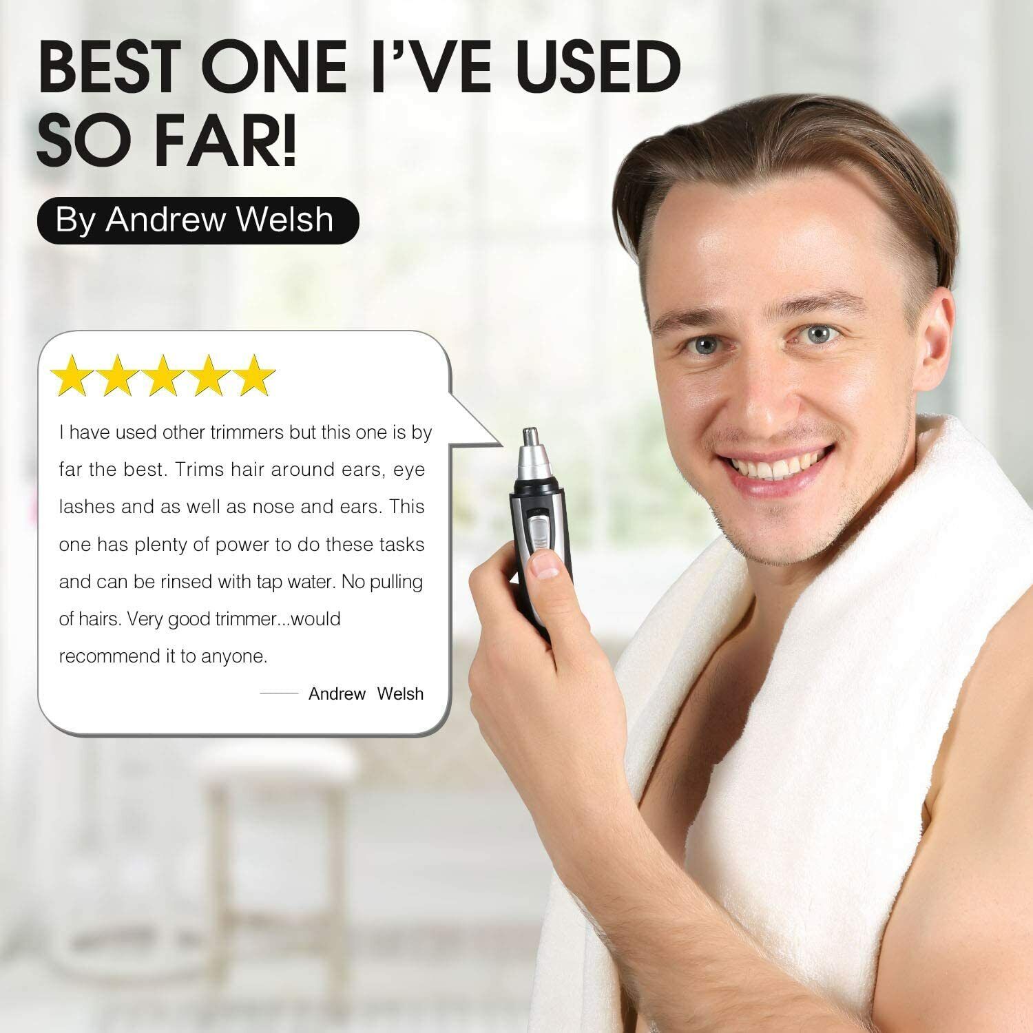 Facial Ear And Nose Hair Trimmer