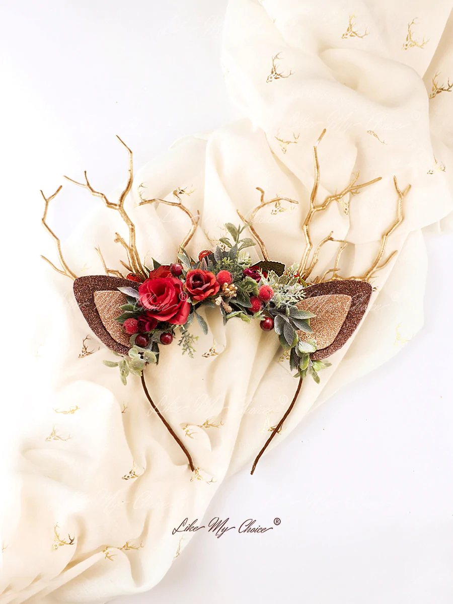 Reindeer Headband-Christmas Reindeer Antler