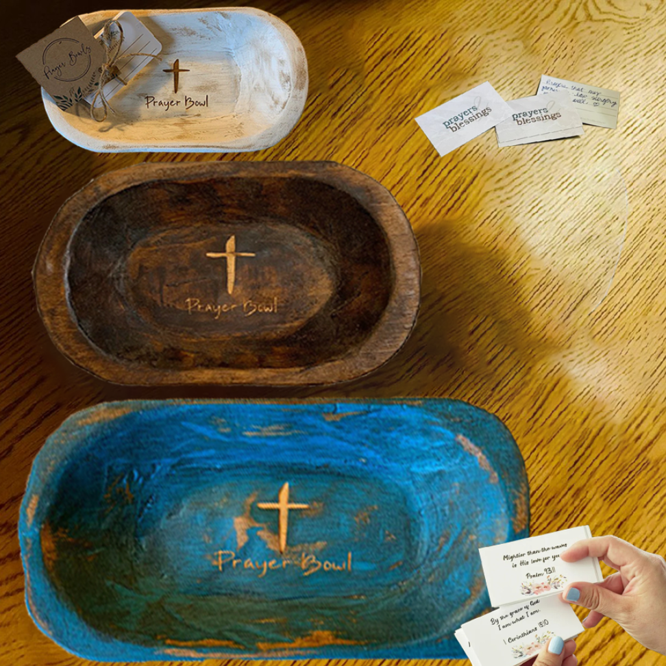 New Prayer Bowl Dough Bowl Cross religious gifts