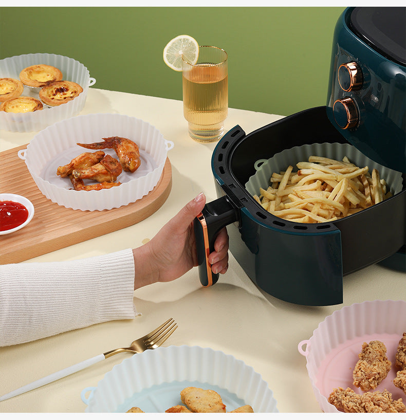 Forma Silicone Antiaderente Forro Reutilizável Air Fryer