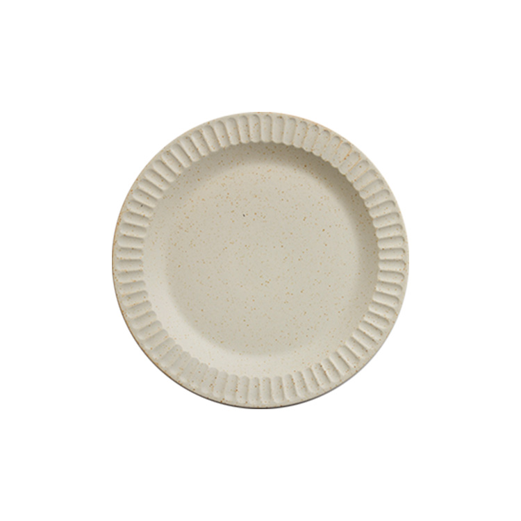 Plain hand-knurled plate/Large capacity/customized/white/soup plate/pasta plate/salad plate/fruit plate/Ivory white sunflower-shaped plate/Large capacity/personalized/white/soup plate/pasta plate/salad plate/fruitplate/Holiday gifts/Gifts/Surprises