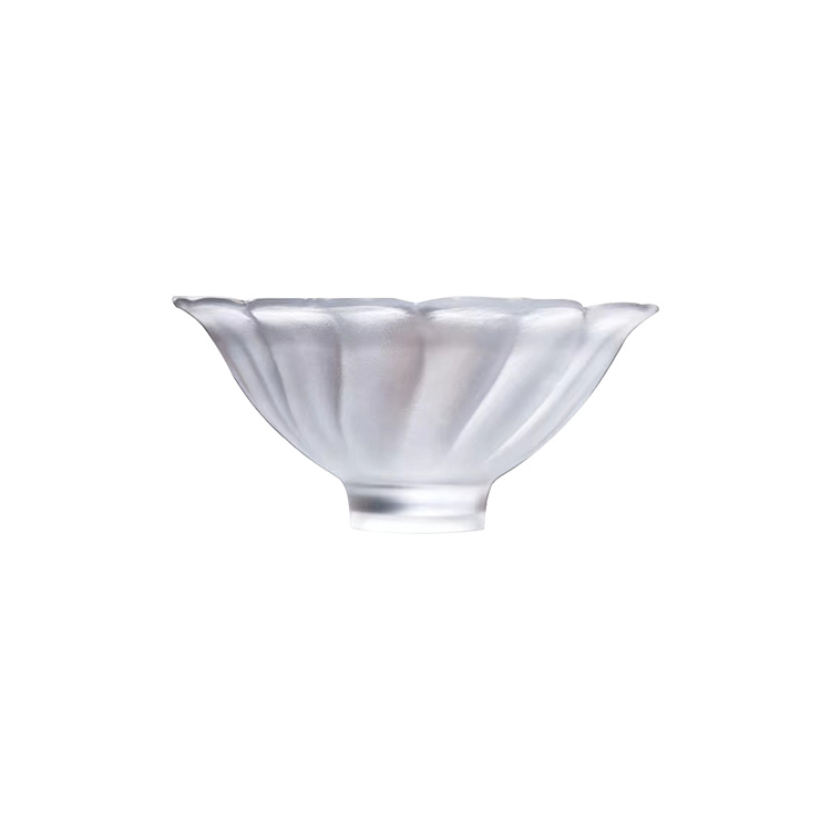 Lotus-shaped Glass Bowl