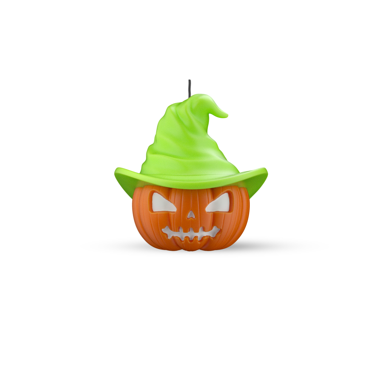 Pumpkin Soy Wax Candle -- Halloween Candle