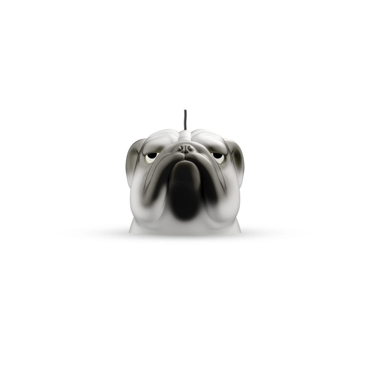 Bull Dog Soy Wax Candle -- Halloween Candle