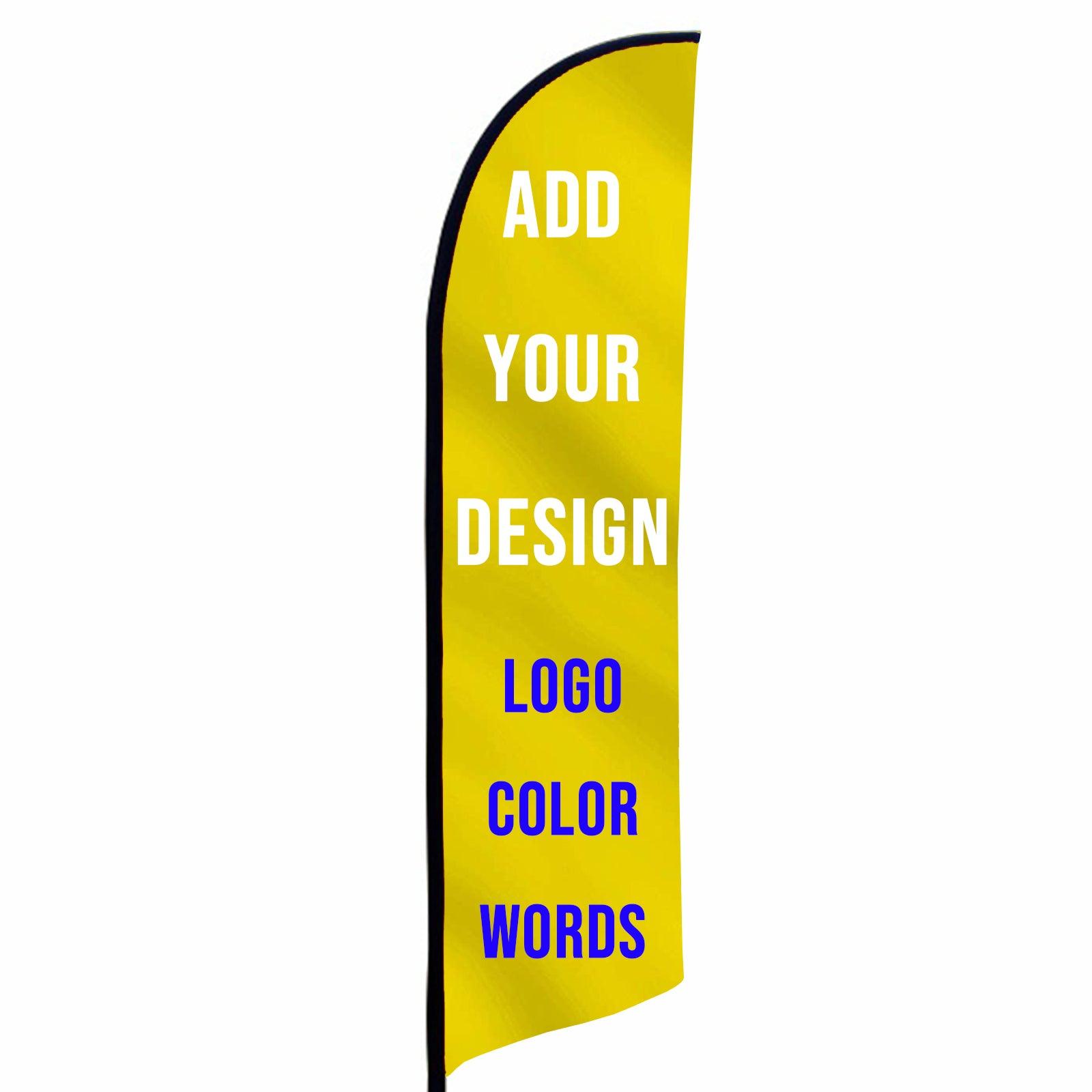 Custom Advertising Feather Flags for Business(flag only)