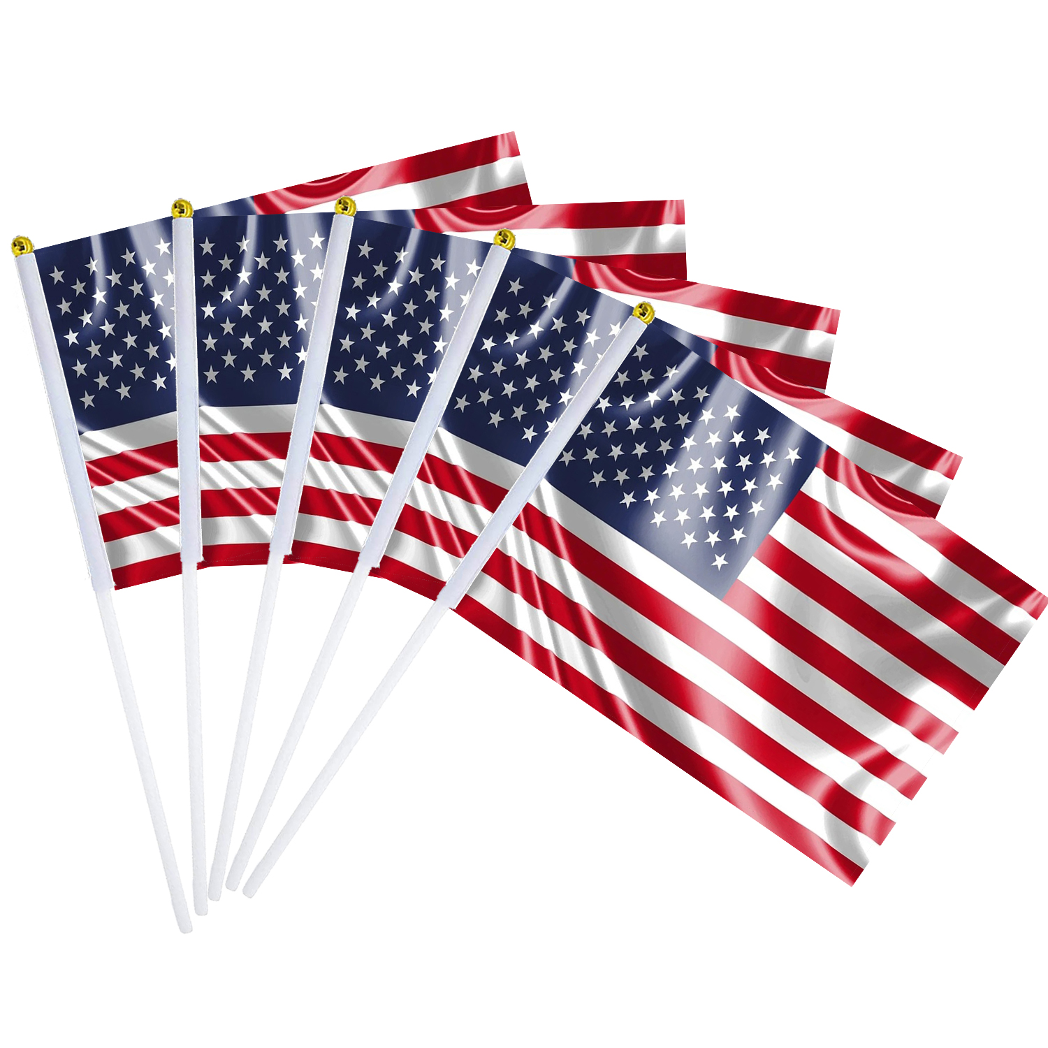Bagetu World Cup Hand Flags Stick Flag Small Mini Flags(Single Sided)