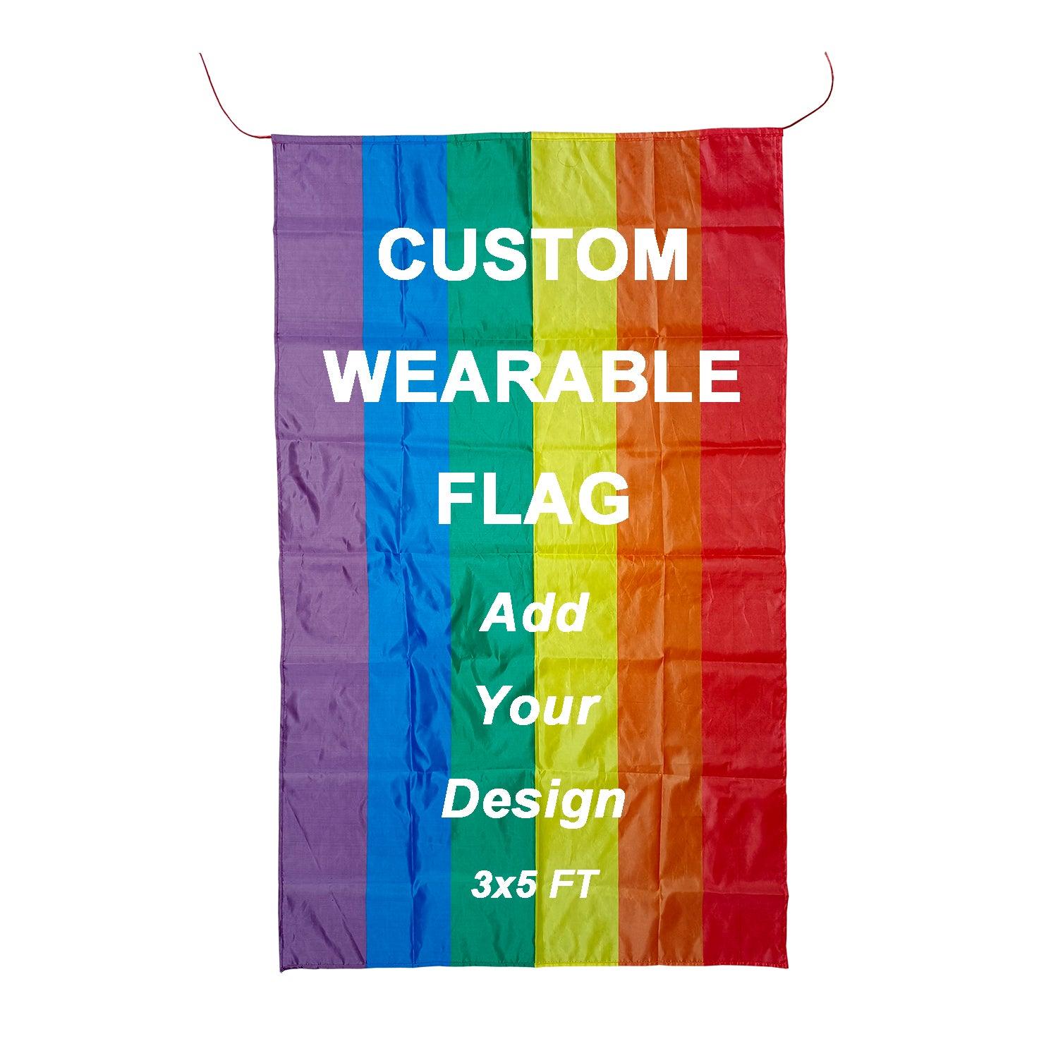 Custom Flag Clothes Personalized Wearable Flag Costume