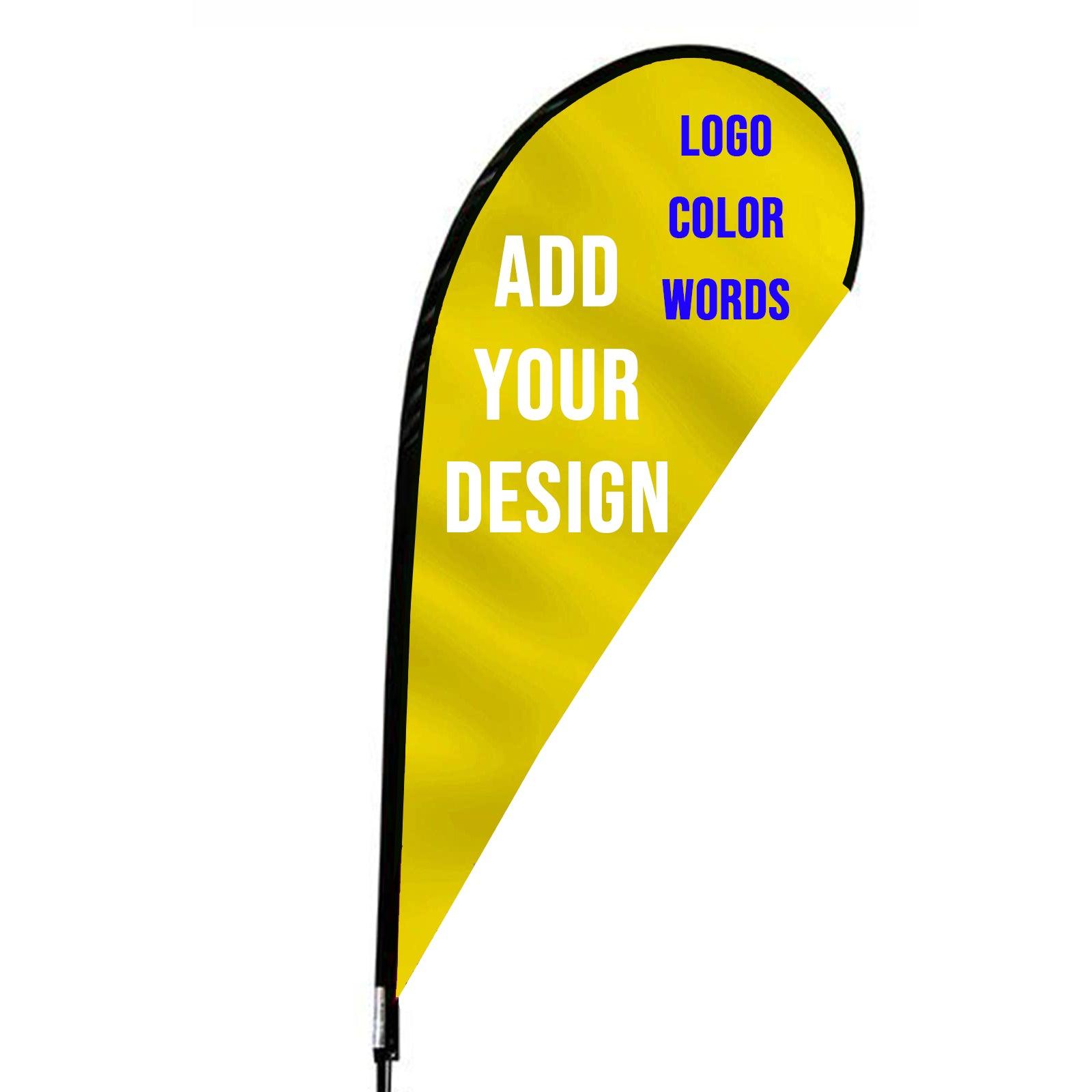 Personalized Advertising Feather Flags for Business(flag only)