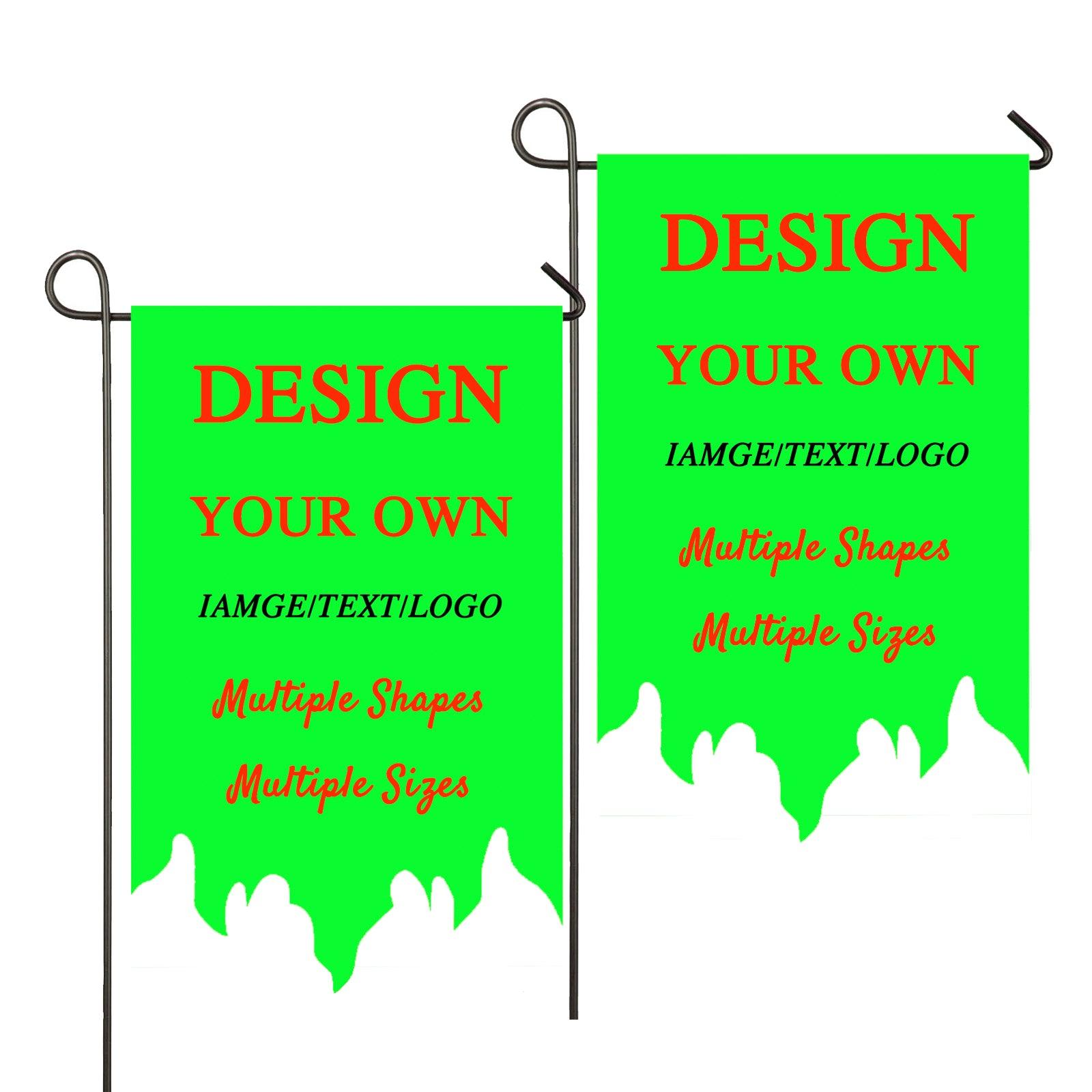 Custom Garden Flag Personalized Camping Flags Yard Signs(without Pole)
