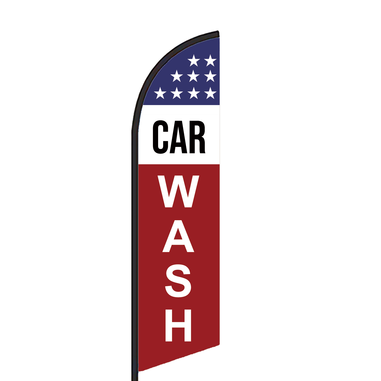 CAR WASH Advertising Feather Flags for Business(flag only)