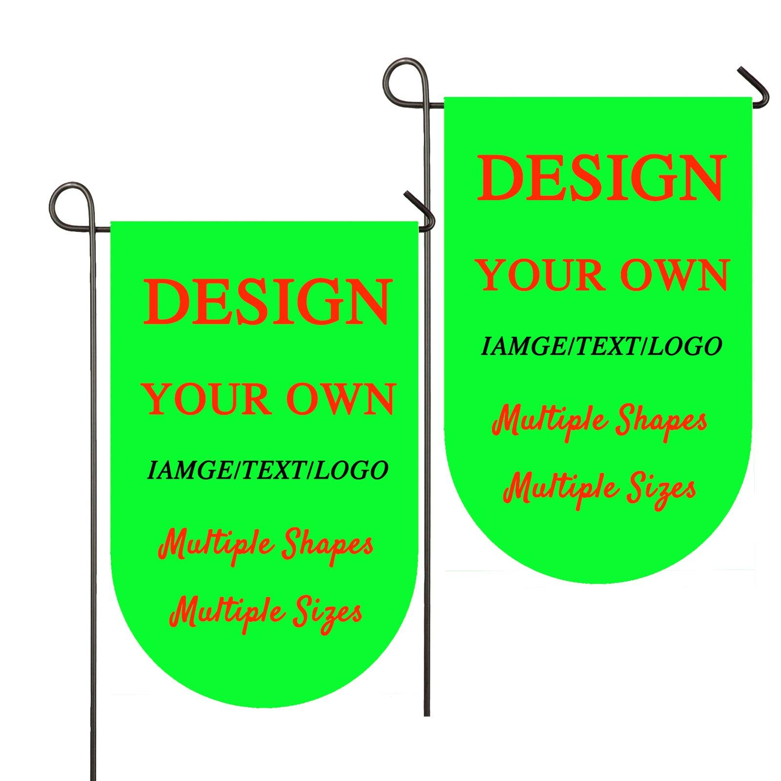 Custom Garden Flag Personalized Camping Flags Yard Signs(without Pole)