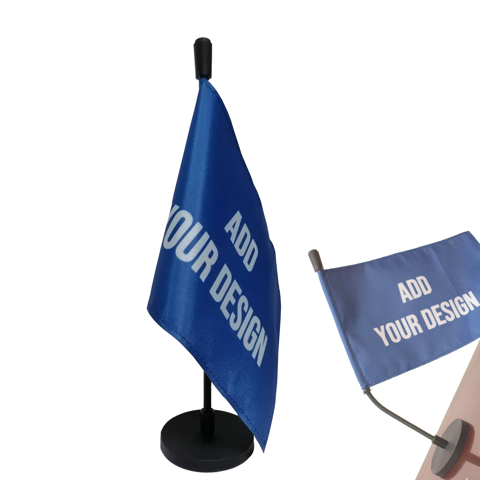 Bagetu Personalized Car Flag with Magnetic Base and Flexible FlagPole for Car Hood