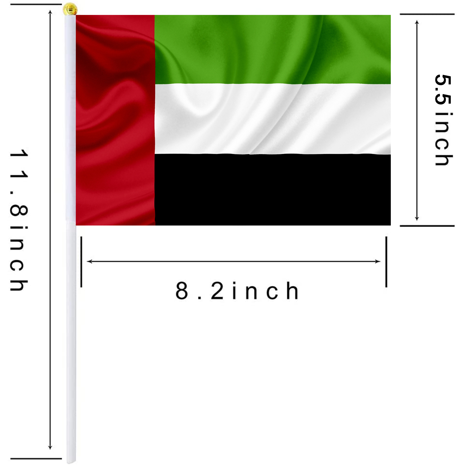 Bagetu World Cup Hand Flags Stick Flag Small Mini Flags(Single Sided)