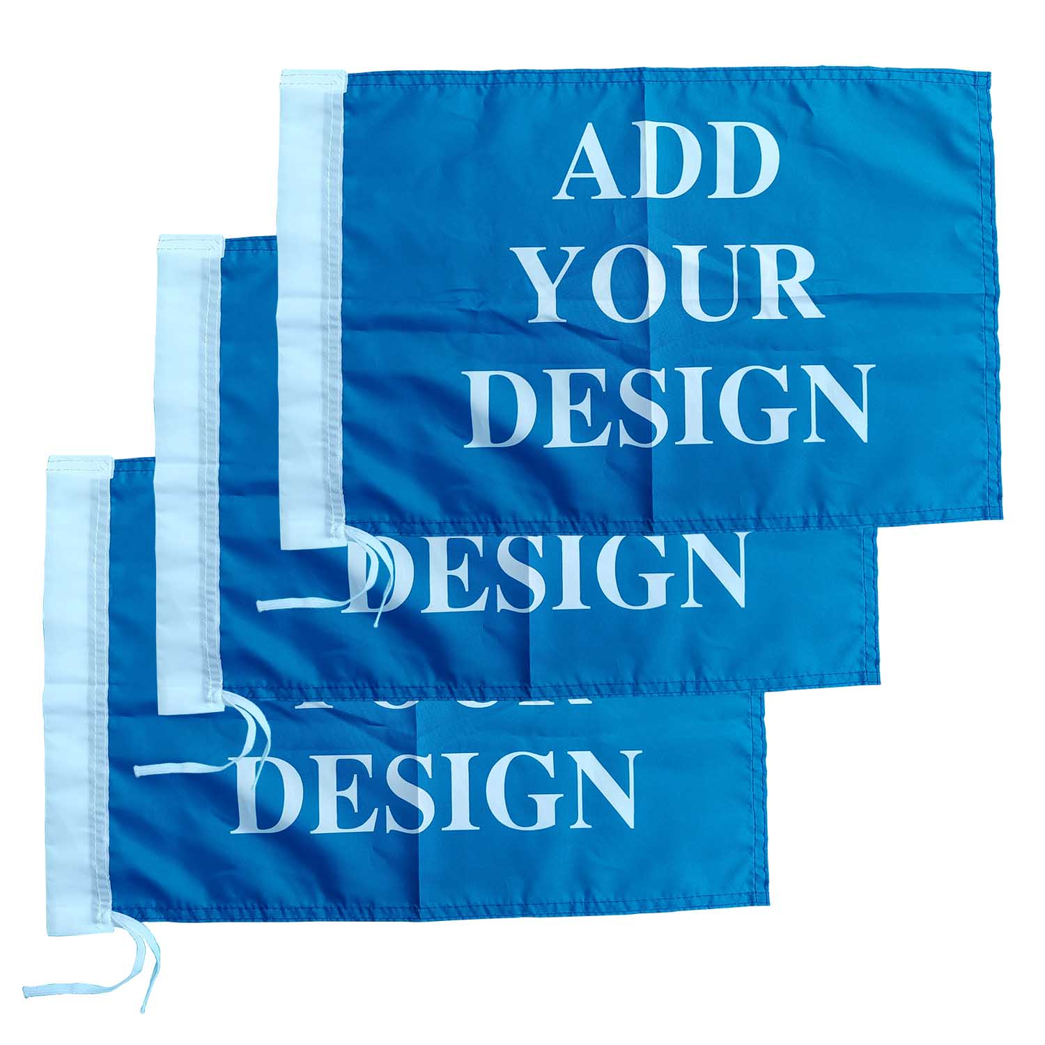 Personalized Sleeve Flags with Rope for Pole Custom Outside Banner for Outdoor