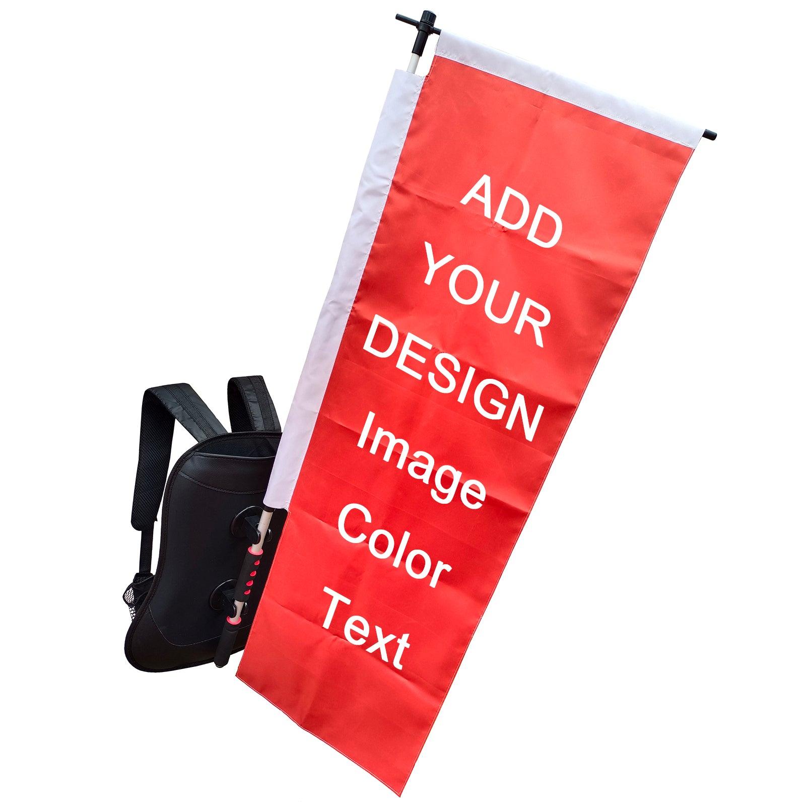 Custom Advertising Backpack Flags for Business
