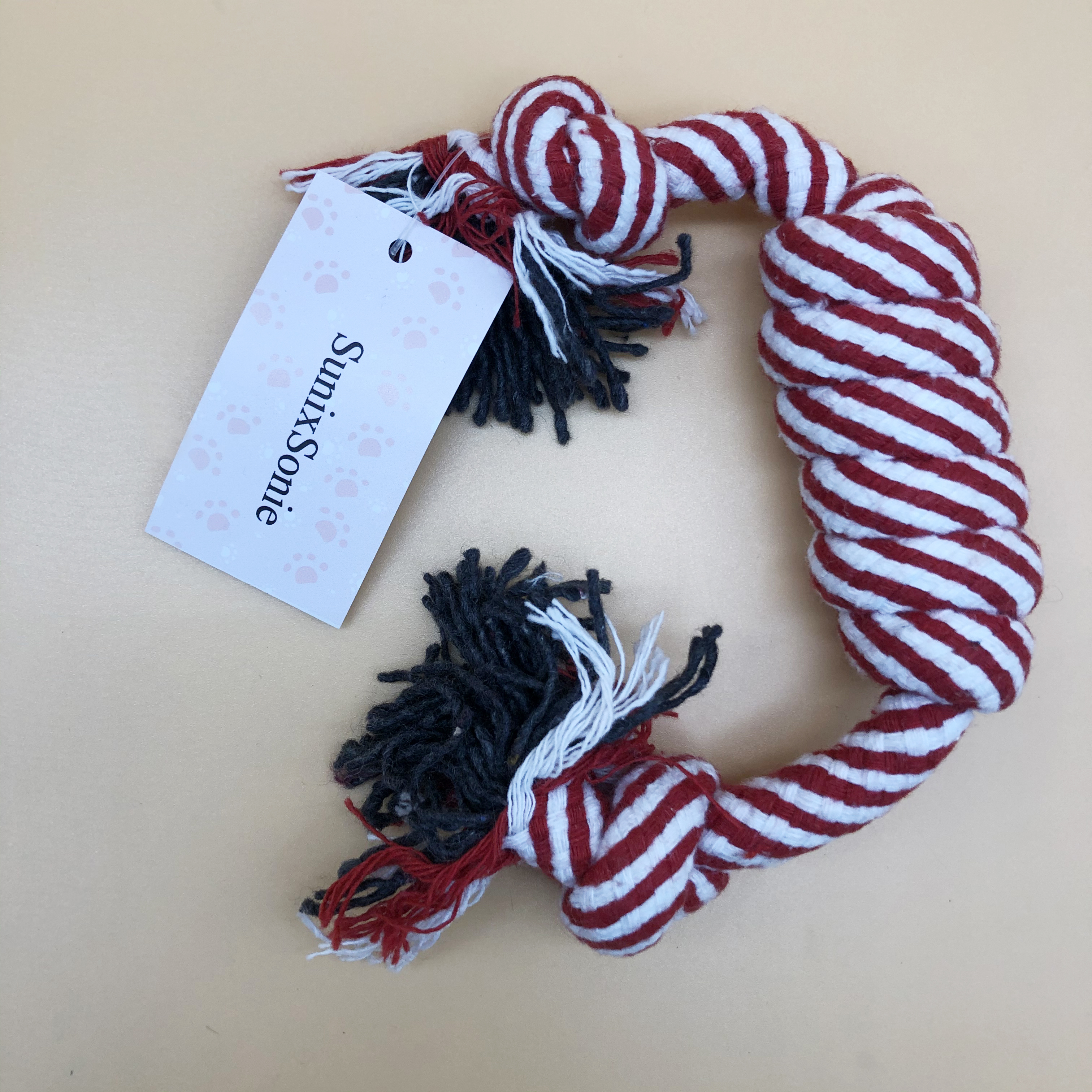 SumicSome pet toys, 1PCS Color Rope Dog Cotton Rope, Dog Chew Toy for Small Medium Dogs Teething  for Small Medium Dogs Teething
