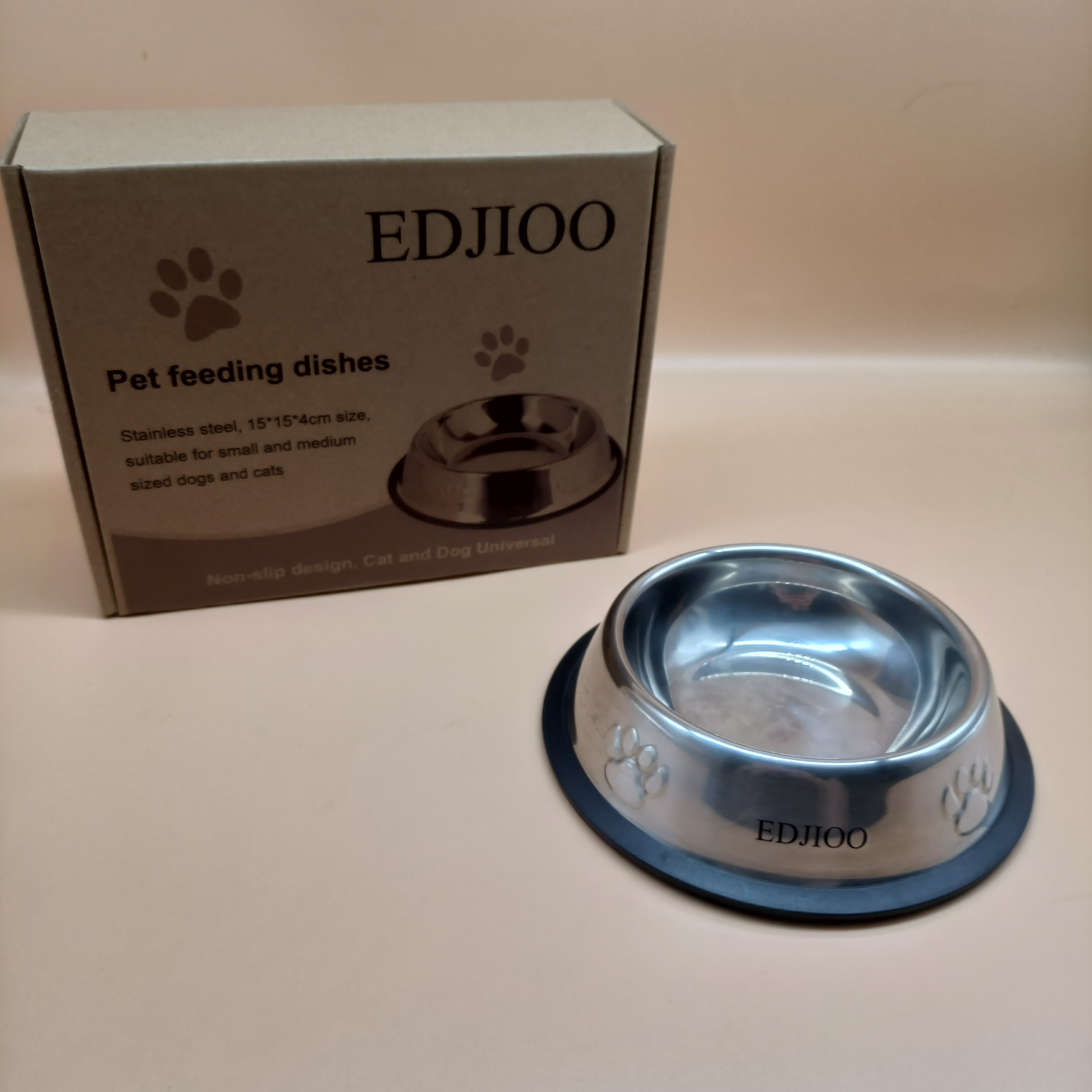 EDJIOO Pet feeding dishes,Durable, non-slip, safe and hygienic, to create a healthy and pleasant pet dining environment