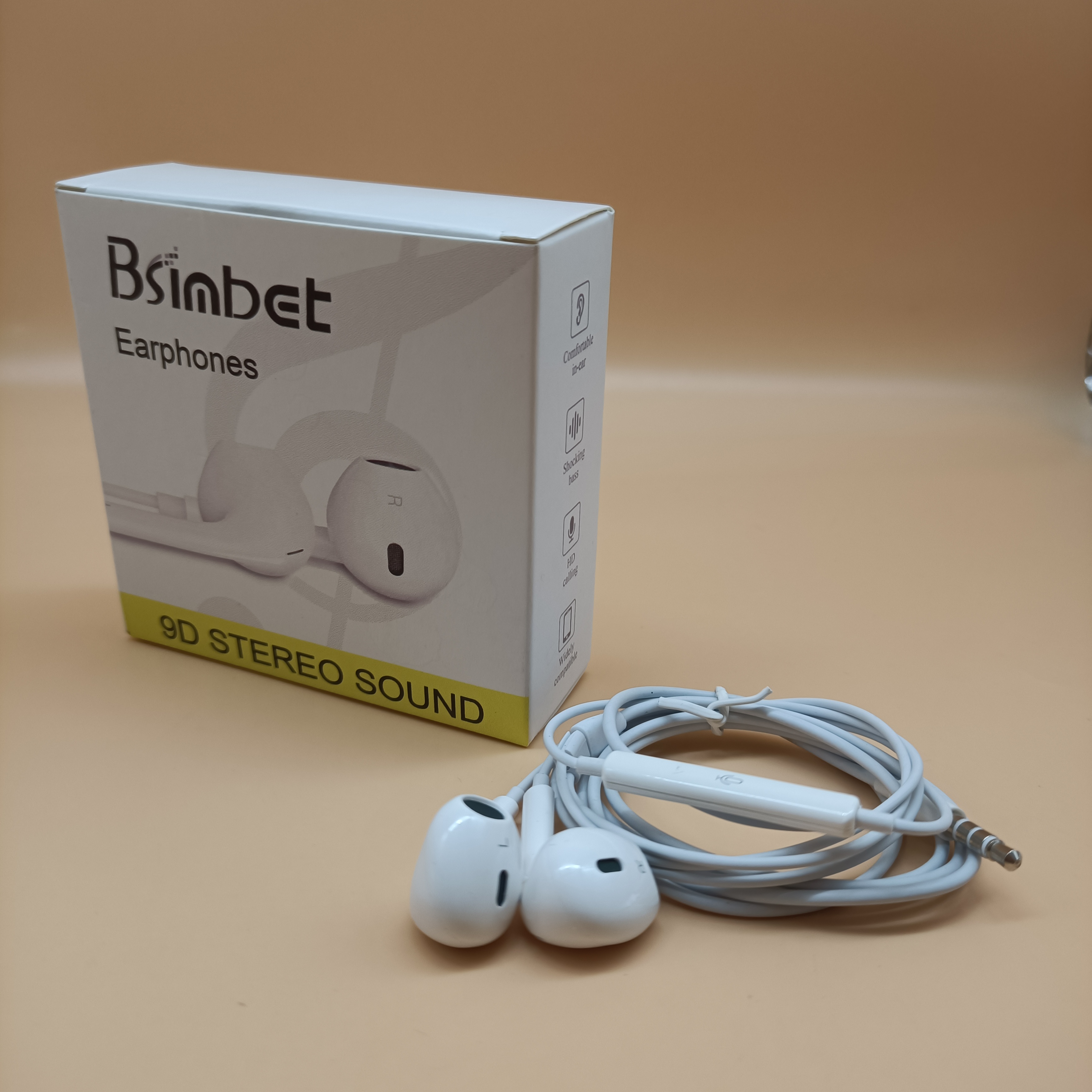 Bsimbet Earphones,High fidelity noise reduction, experience pure and flawless music beauty