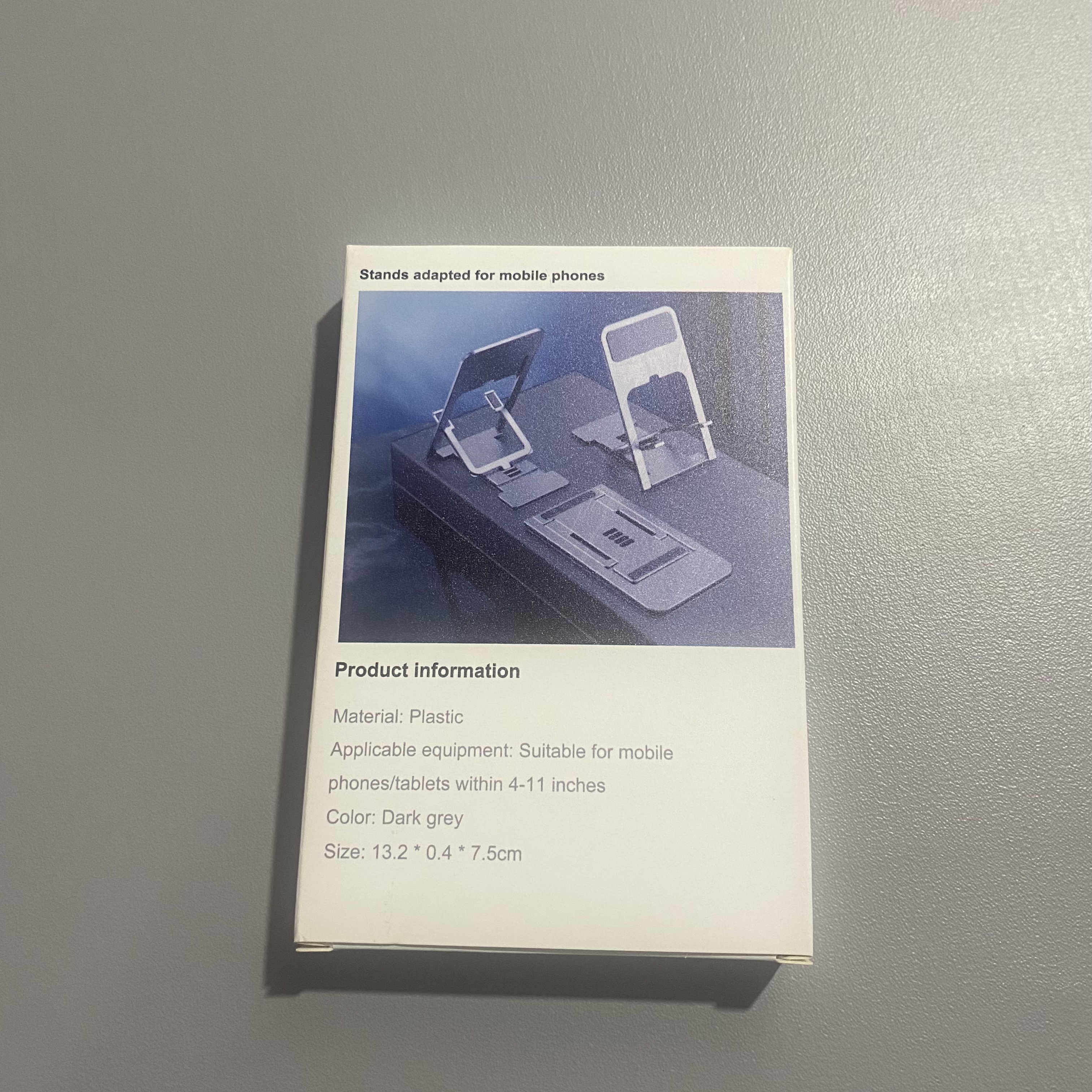 DGHYPHEN Stands adapted for mobile phones, Fully Adjustable Foldable Desktop Phone Holde, Black