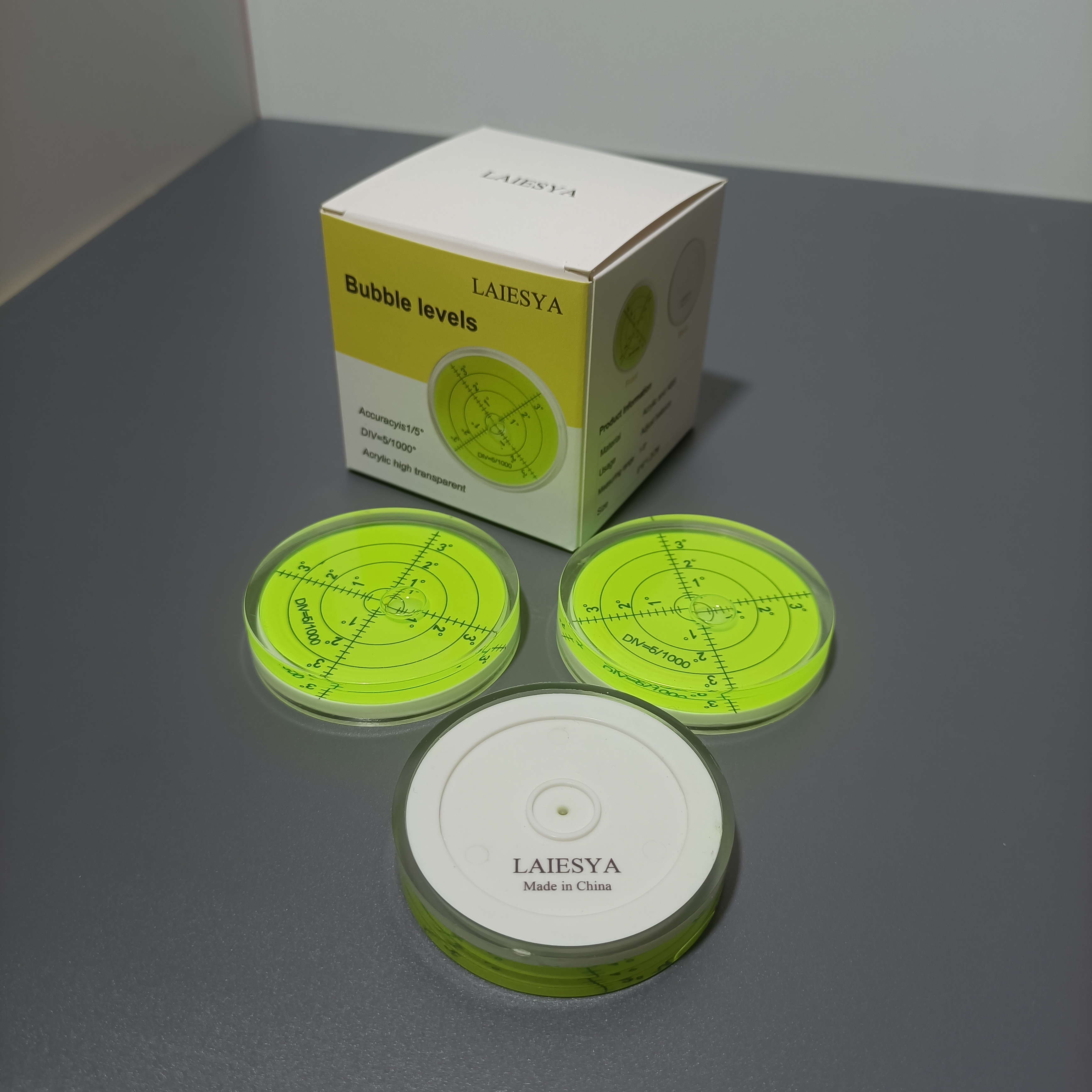 LAIESYA Bubble levels, smooth and wear-resistant, precise measurement, suitable for engineering measurement