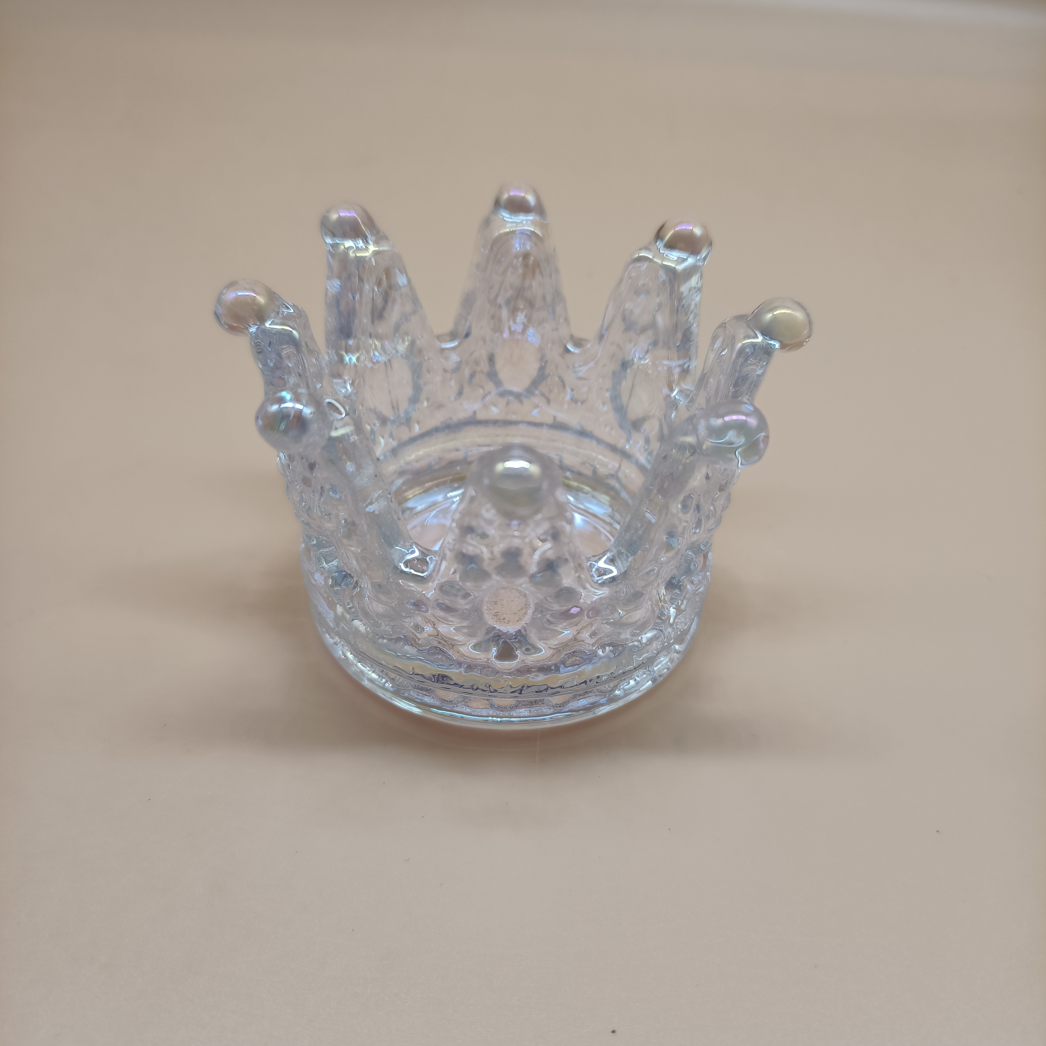 wuutyty Works of art made of glass,Crystal Glass Crown Table Decoration - Add a Touch of Royalty to Your Home