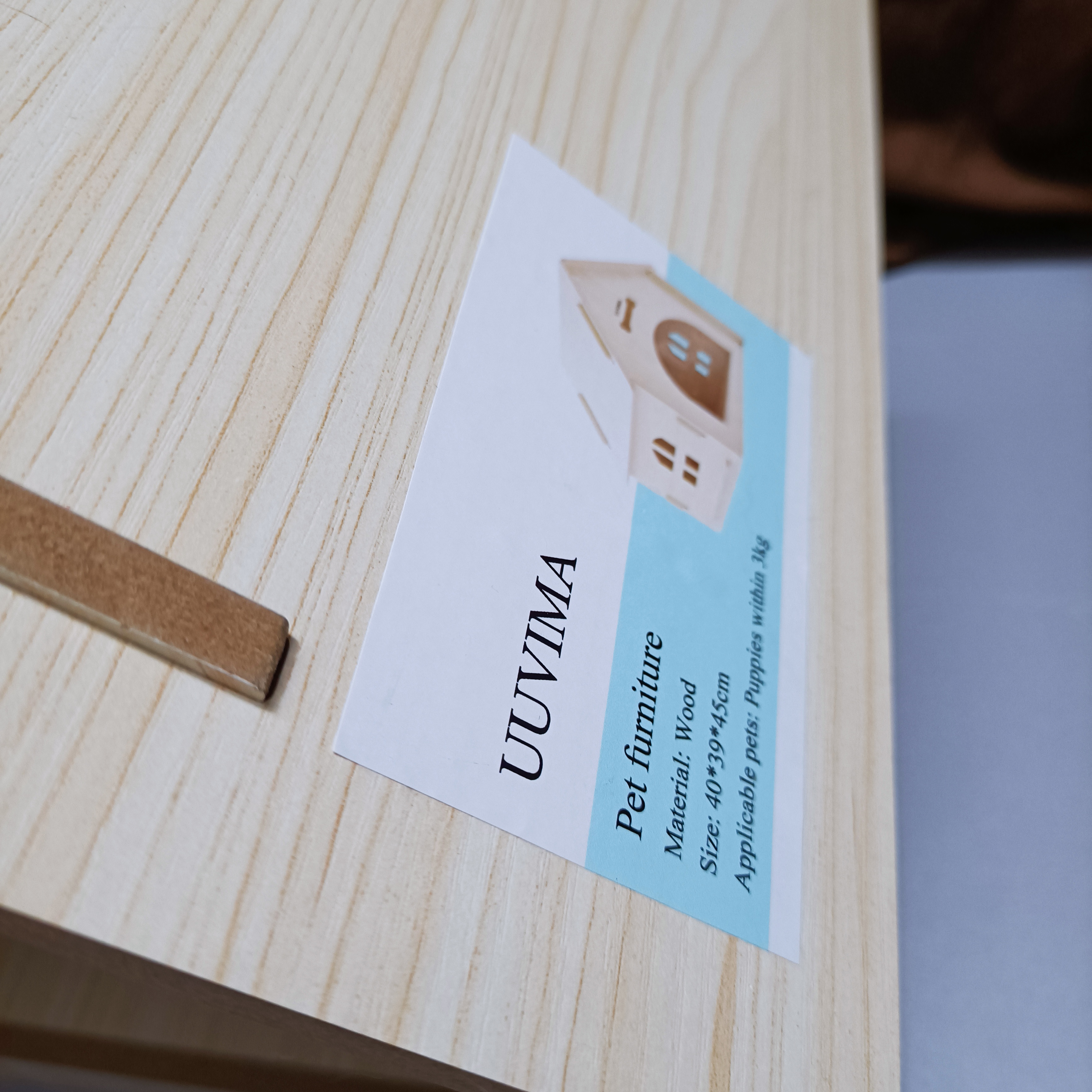 UUVIMA Pet furniture, wooden pet house, breathable dog cage for small and medium-sized dogs